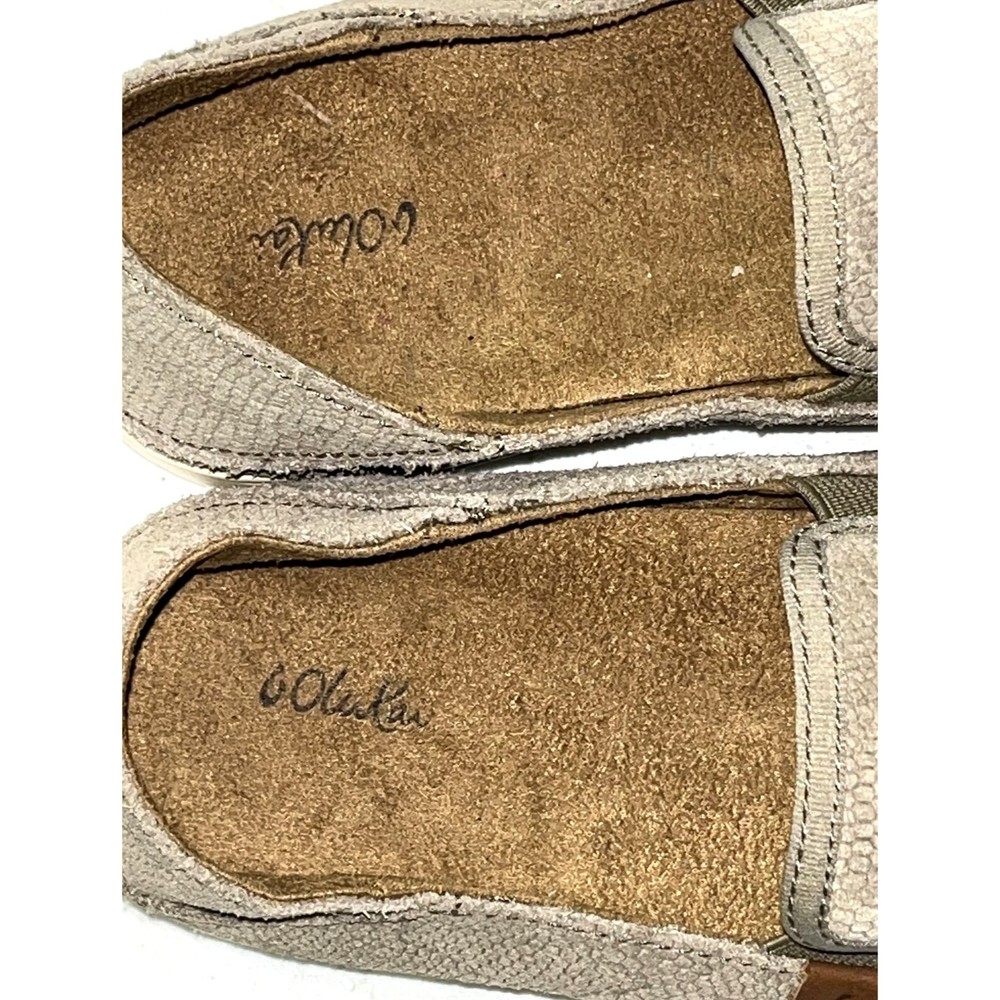 Olukai Pehuea Women's 7W Leather Loafer Slip On Clay Taupe Brown 20329-LH10 - Picture 8 of 9